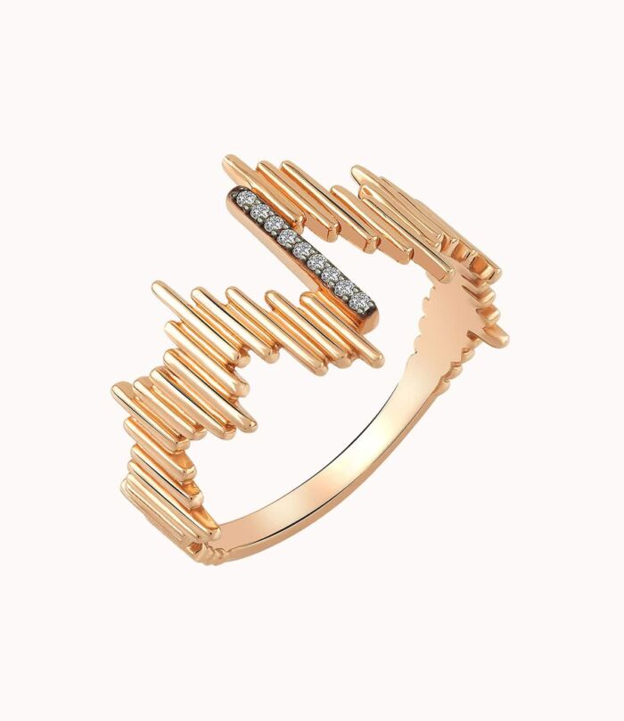 Golden elegance ring