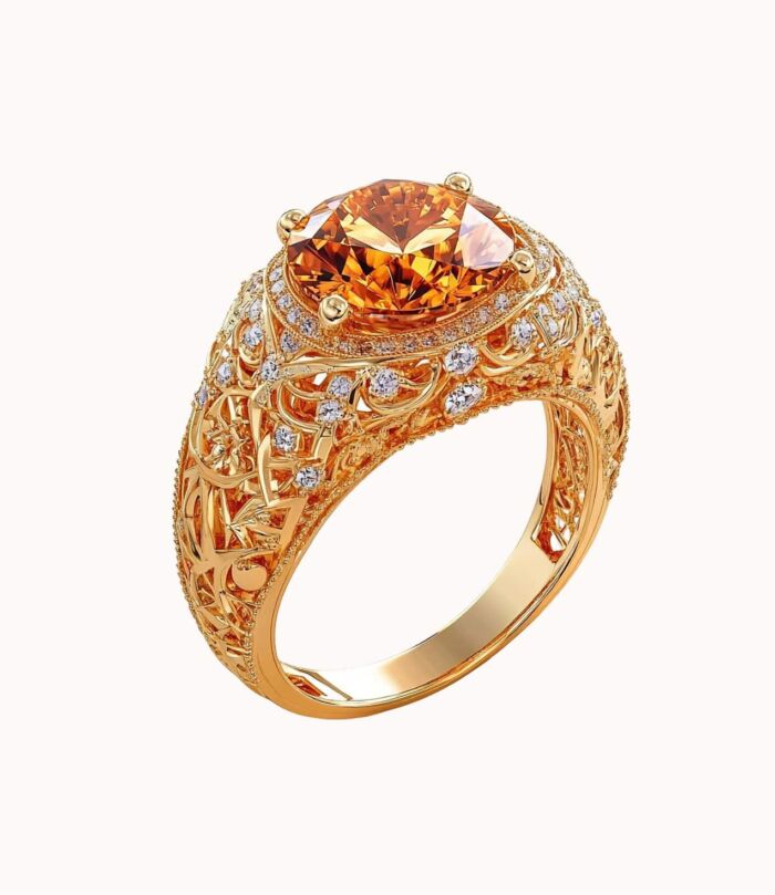 Sapphire wave ring